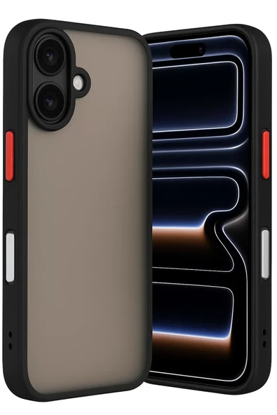 Newface Apple iPhone 17 Kılıf Montreal Silikon Kapak - Siyah ürün görseli 1