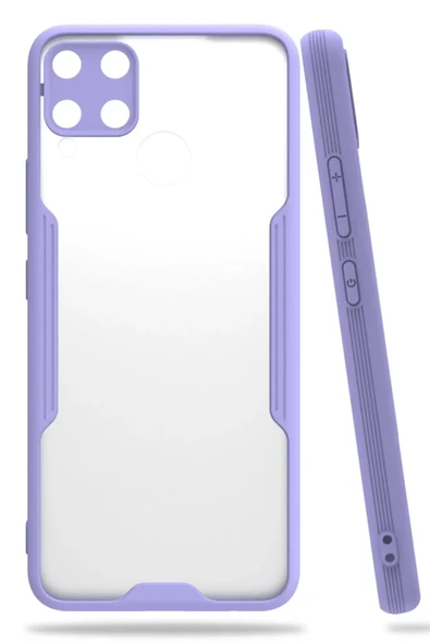 Newface Realme C15 Kılıf Platin Silikon - Lila ürün görseli 1