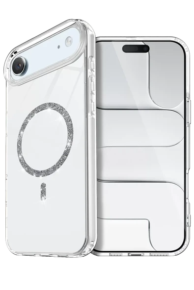 Newface Apple iPhone 17 Air Live Diamond Magsafe Kapak - Şeffaf ürün görseli 1