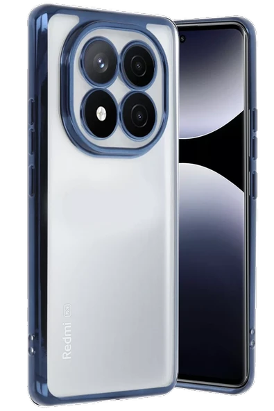 Newface Xiaomi Redmi Note 14 Pro Plus Kılıf Razer Lensli Silikon - Lacivert ürün görseli 1
