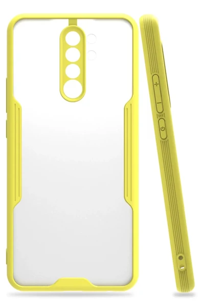 Newface Xiaomi Redmi 9 Kılıf Platin Silikon - Sarı ürün görseli 1