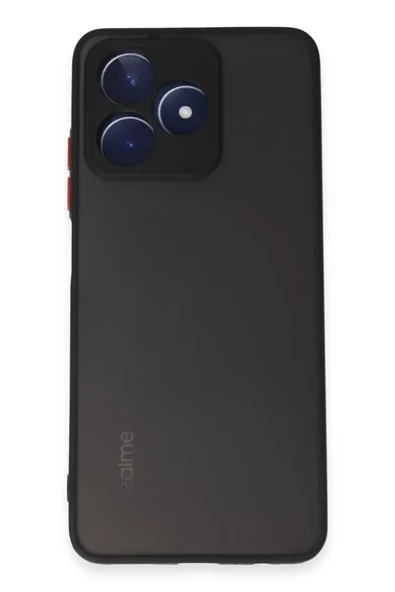 Newface Realme C53 Kılıf Montreal Silikon Kapak - Siyah ürün görseli 1