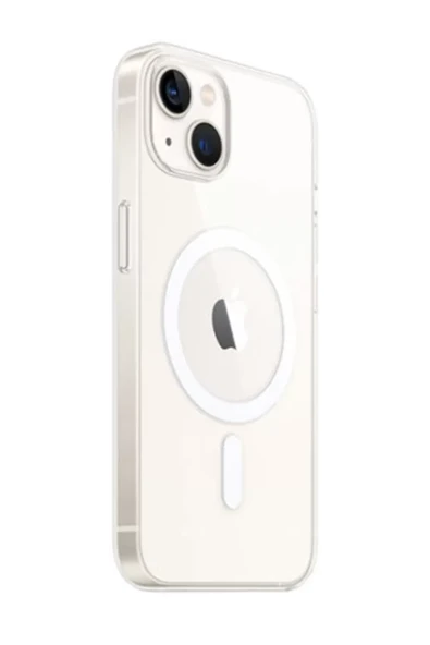 Newface Apple iPhone 14 Kılıf Magneticsafe Şeffaf Silikon - Şeffaf ürün görseli 1