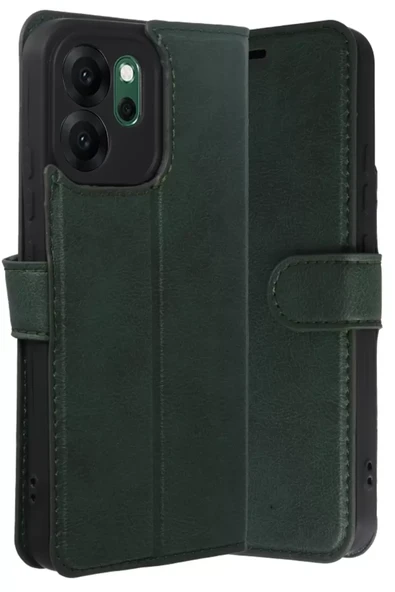 Newface Oppo Reno 14F Trend S Plus Kapaklı Kılıf - Yeşil ürün görseli 1