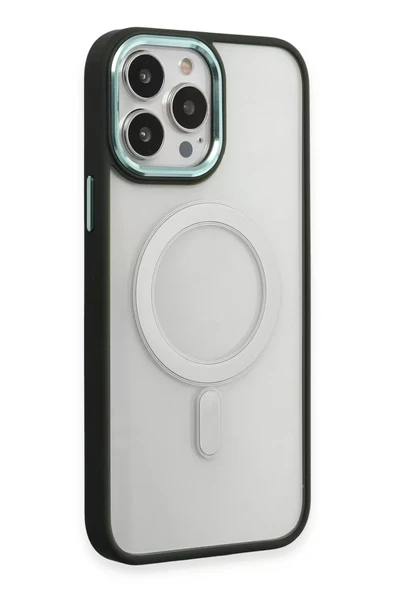 Newface Apple iPhone 15 Pro Max Kılıf Room Magneticsafe Silikon - Köknar Yeşili ürün görseli 1