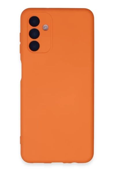 Newface Samsung Galaxy A24 4G Kılıf Nano içi Kadife Silikon - Turuncu ürün görseli 1
