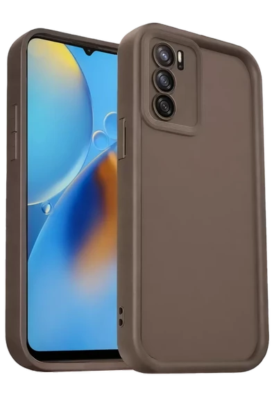 Newface Oppo A16 Kılıf Viera Silikon - Kahverengi ürün görseli 1