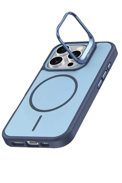 Joko Apple iPhone 16 Pro Max Flexa Magsafe Kapak - Mavi - Resim 3
