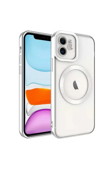 Newface Apple iPhone 12 Kılıf Kross Magneticsafe Kapak - Titan Gri ürün görseli 1