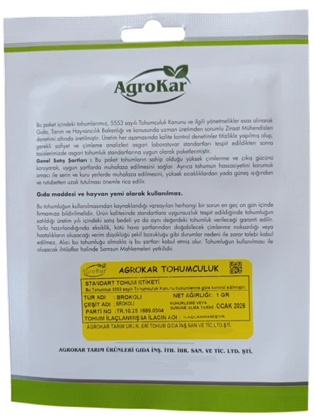 Brokoli Tohumu 1 gr - Resim 2