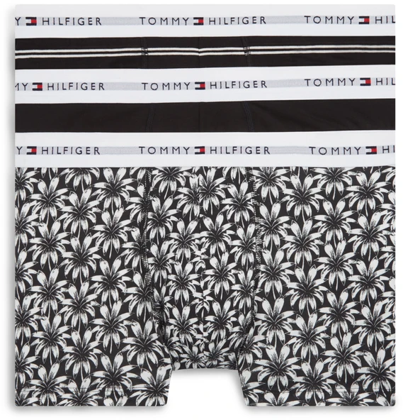 Tommy Hilfiger   3P TRUNK PRINT+ Erkek Siyah Boxer - UM0UM03753 ürün görseli 1