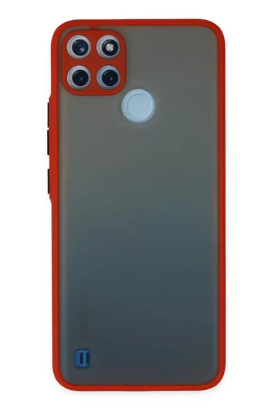 Newface Realme C21Y Kılıf Montreal Silikon Kapak - Kırmızı ürün görseli 1