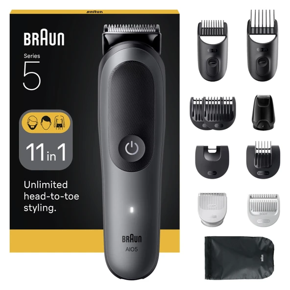 Braun AIO5560 Series 5, 11’i 1 Arada Erkek Bakım Seti ürün görseli 1