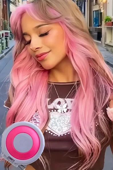 Caş Dekorasyon Pembe Renk Saç Tebeşiri ürün görseli 1