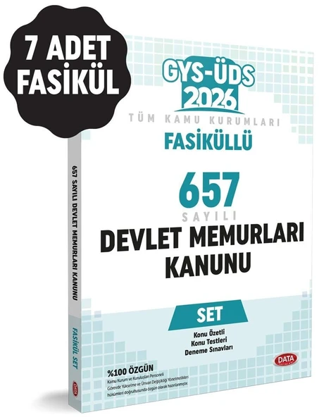 Data 2026 GYS ÜDS 657 Sayılı Devlet Memurları Kanunu Fasikül Set Görevde Yükselme Ünvan Değişikliği Data Yayınları ürün görseli 1