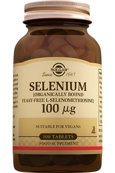 Solgar Selenium 100 Mcg 100 Tablet Selenyum ürün görseli 1