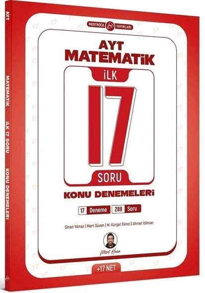 Mert Hoca 2026 YKS AYT Matematik İlk 17 Soru Konu Denemeleri - Mert Güven Mert Hoca Yayınları ürün görseli 1