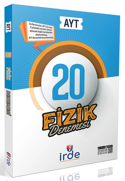 İrde YKS AYT Fizik 20 Deneme Çözümlü İrde Yayınları ürün görseli 1
