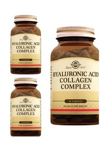 Solgar Hyaluronic Acid Collagen Complex 30 Tablet 3 Adet ürün görseli 1