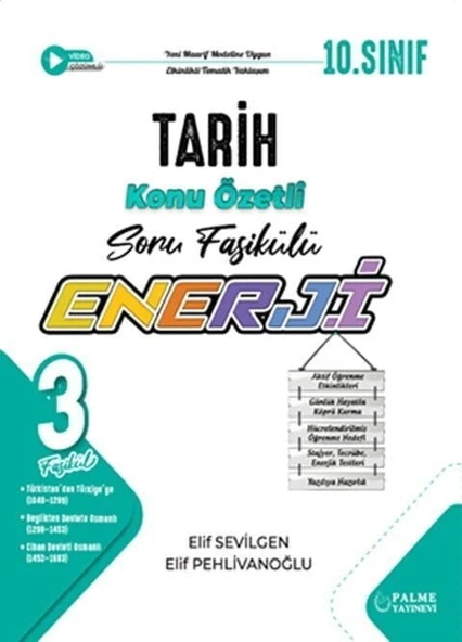 Palme 10. Sınıf Tarih Enerji Konu Özetli Soru Fasikülleri Palme Yayınları ürün görseli 1