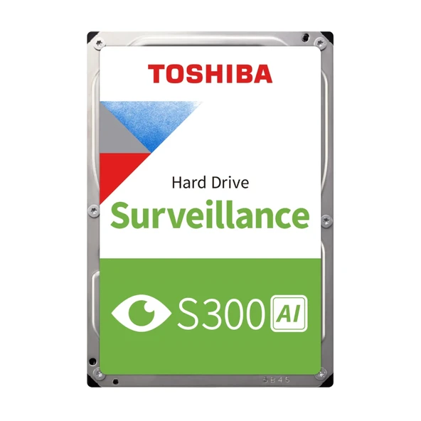 TOSHIBA S300 AI, MG10ADA10TE-V, 3.5", 10TB, 512Mb 7200 Rpm, 7/24 Güvenlik HDD ürün görseli 1