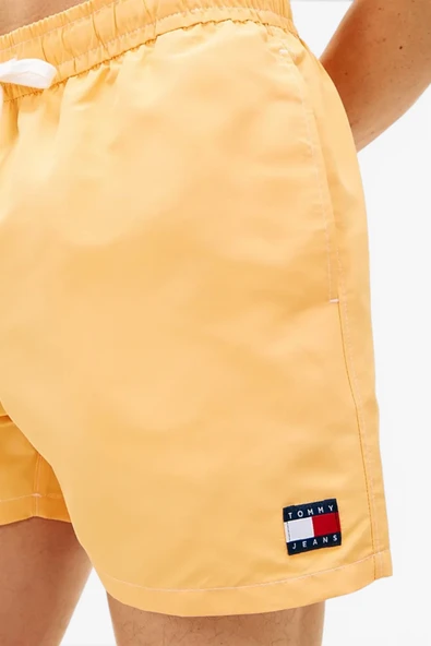 Tommy Hilfiger   TJ MEDIUM DRAWSTRING SOLID Erkek Turuncu Deniz Şortu - UM0UM03852 - Resim 4