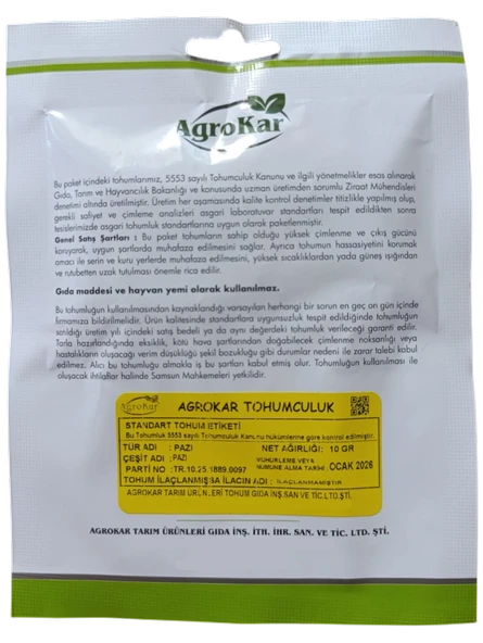 Pazı Tohumu 10 gr - Resim 2