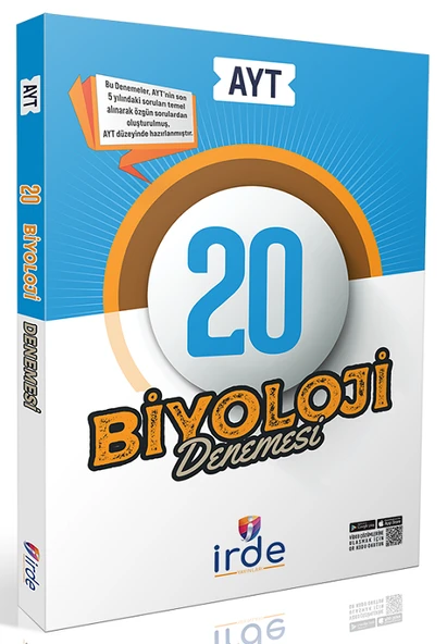 İrde YKS AYT Biyoloji 20 Deneme Çözümlü İrde Yayınları ürün görseli 1