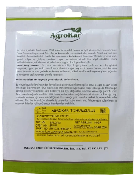 Şalgam Tohumu 10 gr - Resim 2