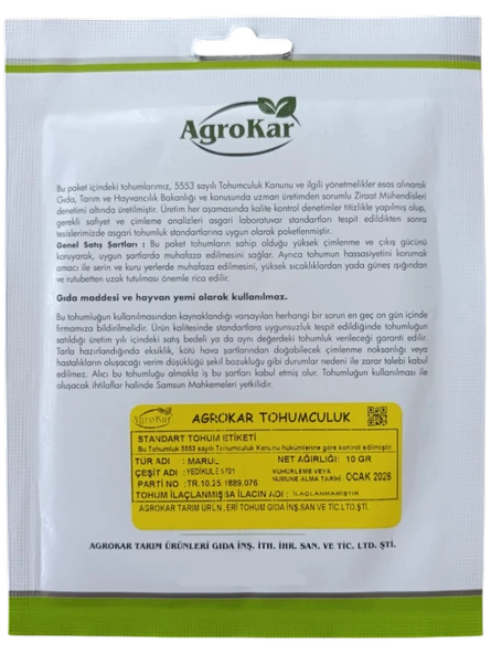 Yedikule Marul Tohumu 10 gr - Resim 2
