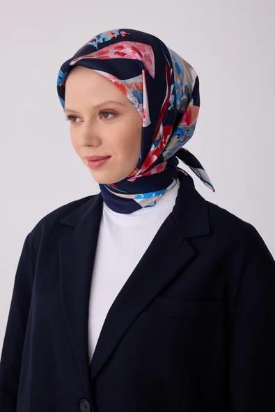 Obje Desen İpek Twill Eşarp - 2026 İlkbahar-Yaz (T)   4316 ürün görseli 1
