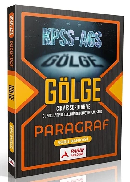 Paraf Akademi KPSS MEB-AGS Paragraf Gölge Soru Bankası Paraf Akademi Yayınları ürün görseli 1