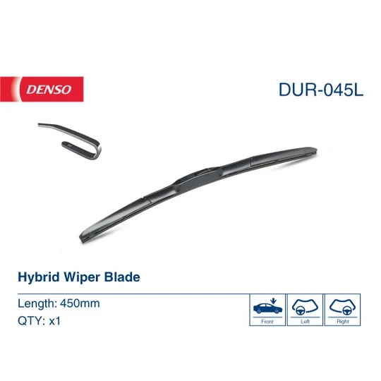 Silecek Süpürgesı Ön Sağ Hybrıd Tıp : 450 Mm Japon Corolla (E10, E11) 1.3:1.4:1.6 93-01 (Oem No: 85212-06160) ürün görseli 1