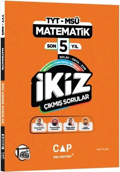 Çap Yayınları TYT MSÜ Matematik İkiz Çıkmış Sorular Son 5 Yıl Çap Yayınları ürün görseli 1