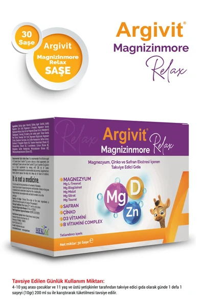 ARGIVIT MAGNIZINMORE RELAX 30 SAŞE ürün görseli 1