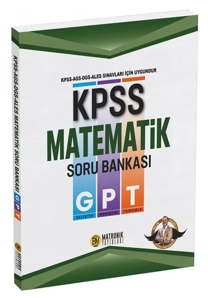 Bıyıklı Matematik KPSS MEB-AGS DGS ALES Matematik GPT Soru Bankası Matronik - Selim Yüksel Bıyıklı Matematik ürün görseli 1