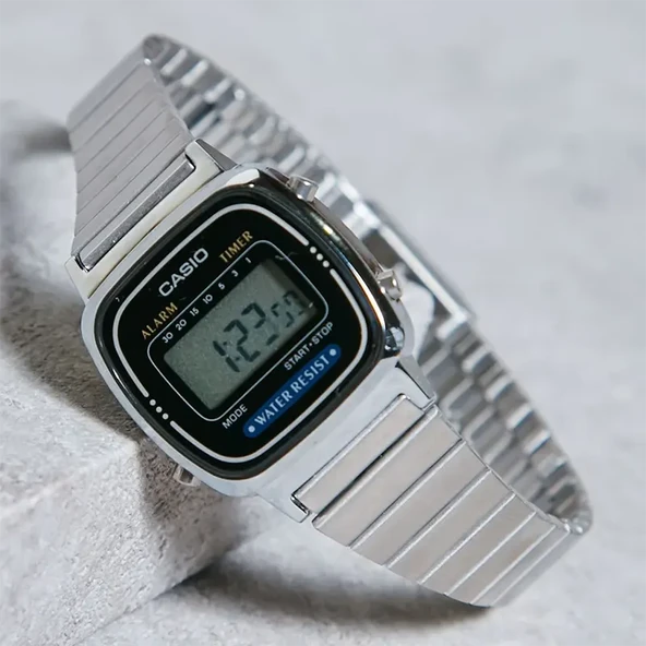 CASIO LA670WD-1DF RETRO KADIN KOL SAATİ - Resim 4