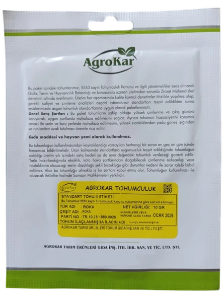 Roka Tohumu 10 gr - Resim 2