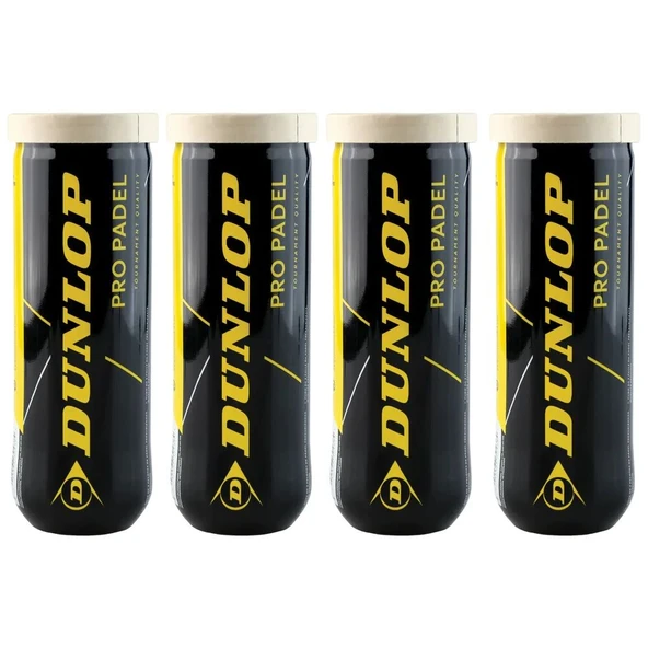 Dunlop Pro Padel 3'lü 4 Kutu Padel Topu 601552 ürün görseli 1
