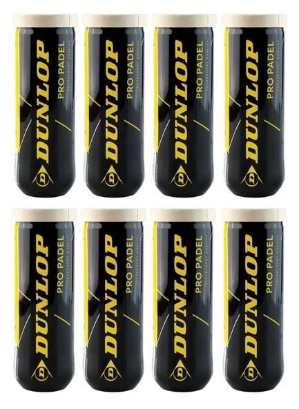 Dunlop Pro Padel 3'lü 8 Kutu Padel Topu 601552 ürün görseli 1