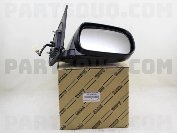 Toyota Hilux Vigo 2006-2011 Dış Dikiz Aynası Elektrikli Siyah Sol (Oem No: 87910-0K082) ürün görseli 1