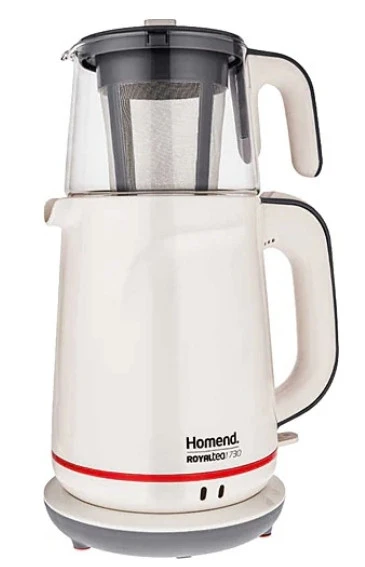 Homend Royaltea 1730 2000 W Cam Demlikli Çay Makinesi ürün görseli 1