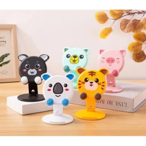 HERŞEYTREND Hayvan Figürlü Masaüstü Telefon Standı 5 Model ürün görseli 1