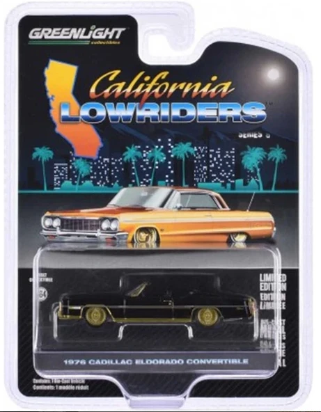 Greenlight 1/64 California Lowriders 1976 Cadillac Elddorado convertible ürün görseli 1