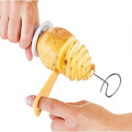 Spiral Patates Dilimleyici Aparat Çubukta Patates Cips Yapma ürün görseli 1