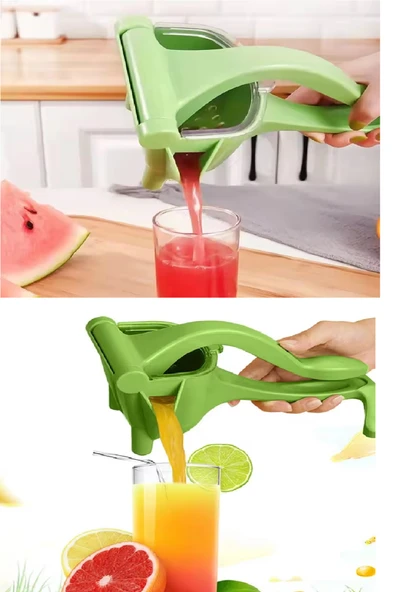 Manuel Plastik Meyve Portakal Karpuz Limon Sıkacağı Kollu Sebze Suyu Sıkma Limonata Aparatı Aleti ürün görseli 1