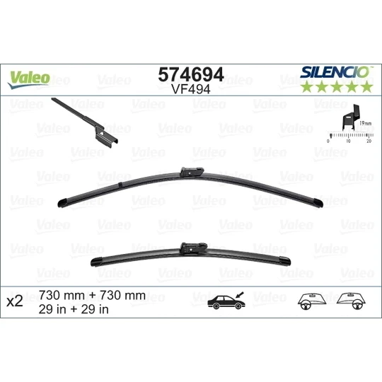 Silecek Süpürgesi Takım Focus Iıı 10-19 Aerotwın A640S (725+725Mm) (Oem No: Bm5Js17528Aa) ürün görseli 1