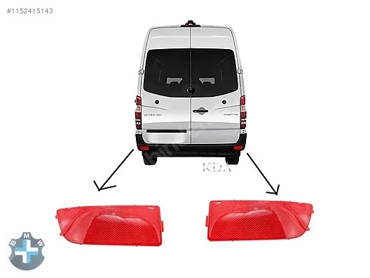 Volkswagen Crafter - Mercedes Sprinter 2006-2016 Tampon Reflektörü Arka Sağ (Oem No: A9068260040) ürün görseli 1