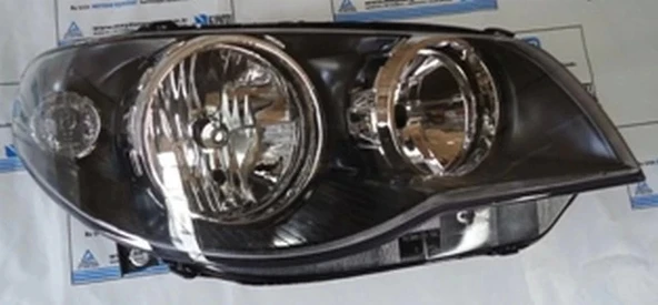 Fiat Palio 2005-2013 Far Lambası Sağ Elektrikli - Motorlu İç Aynası Siyah - Nikelajlı H7-H7 Famella Adet (Oem No:5177314 ürün görseli 1