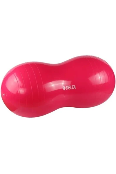 Delta PNB13 Fuşya Fıstık Pilates Topu 90 x 45 cm + Top Pompası ürün görseli 1
